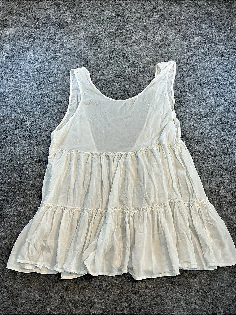 O’niell Tiered Beachy Sheer Bathing Suit Surf in White Size XL
